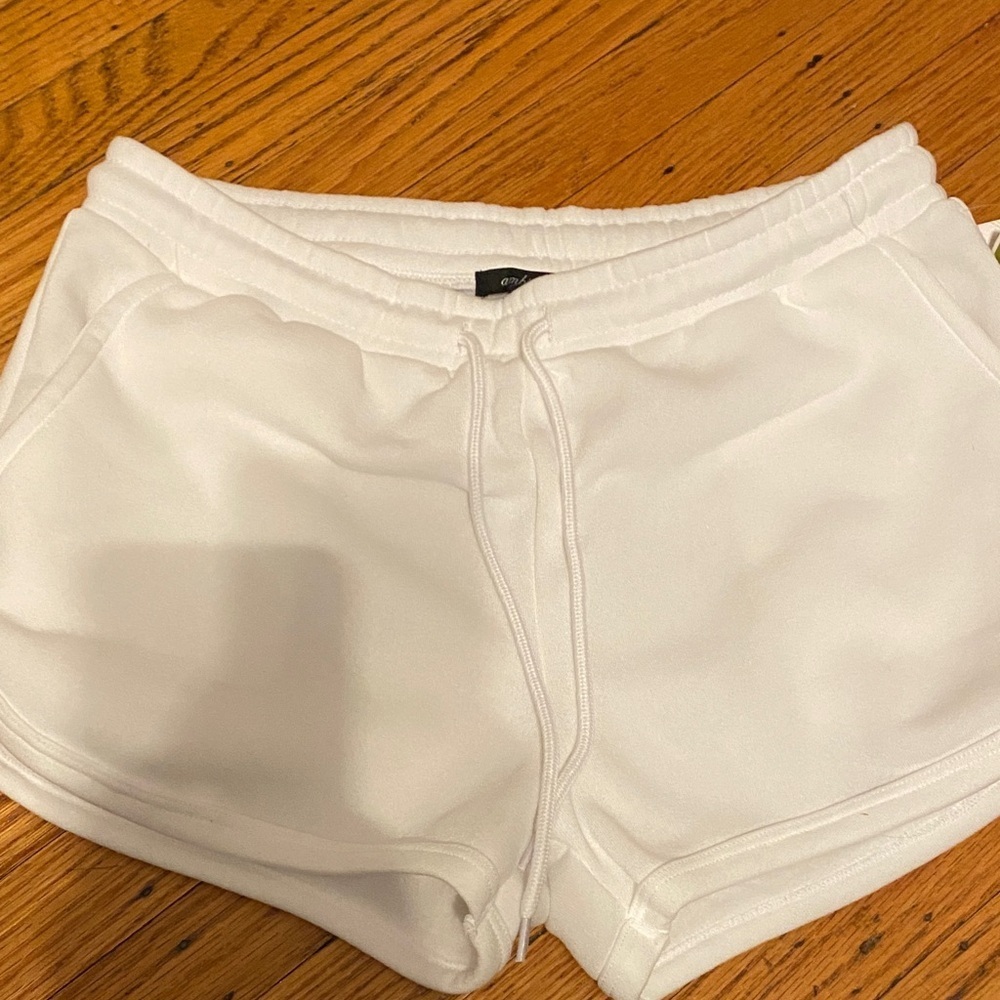 Ambiance White Shorts